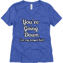 Ladies Relaxed Fit Super Soft Triblend V-Neck Tee