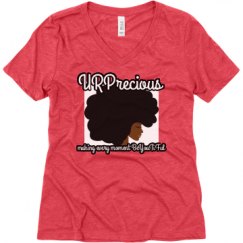 Ladies Relaxed Fit Super Soft Triblend V-Neck Tee