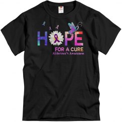 Alzheimer Hope For A Cure Butterfly Flower  Alzheimer's