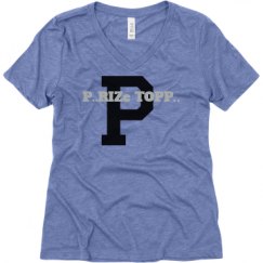 Ladies Relaxed Fit Super Soft Triblend V-Neck Tee
