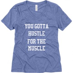 Ladies Relaxed Fit Super Soft Triblend V-Neck Tee