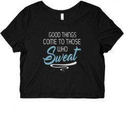 Ladies Slim Fit Crop Top Tee