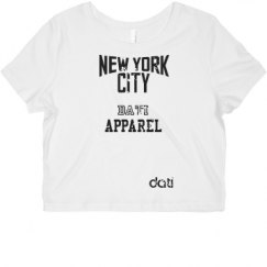 Ladies Slim Fit Crop Top Tee