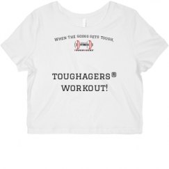 Ladies Slim Fit Crop Top Tee