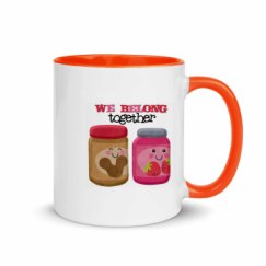 11oz Ceramic Mug with Color Inside