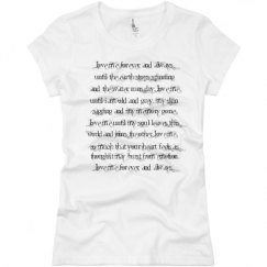 Ladies Slim Fit Basic Promo Jersey Tee