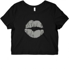 Ladies Slim Fit Crop Top Tee