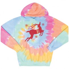 Unisex Tie-Dye Fleece Hoodie