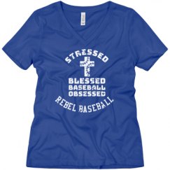 Ladies Relaxed Fit V-Neck Tee