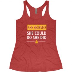 SHE BELIEVED SHE COULD TRIATHLON