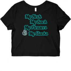 Ladies Slim Fit Crop Top Tee