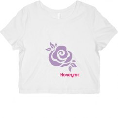 Ladies Slim Fit Crop Top Tee