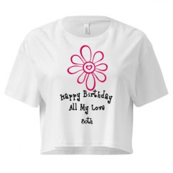 Ladies Festival Cali Crop Top Tee