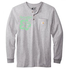 Unisex Carhartt Long Sleeve Henley Tee