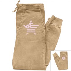 Stars flag fleece pants
