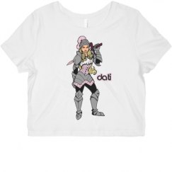 Ladies Slim Fit Crop Top Tee