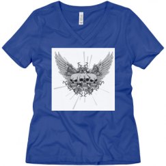 Ladies Relaxed Fit V-Neck Tee