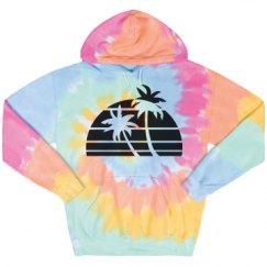 Unisex Tie-Dye Fleece Hoodie