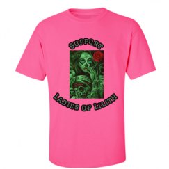 Unisex Ultra Cotton Safety Neon Crewneck Tee