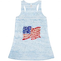 USA flag in hearts shirt