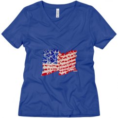 Ladies Relaxed Fit V-Neck Tee