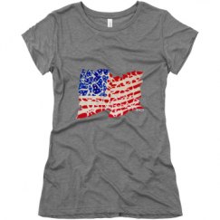 Ladies Slim Fit Super Soft Triblend Tee