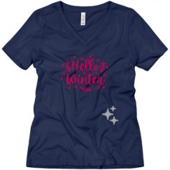 Ladies Relaxed Fit V-Neck Tee