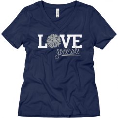 Ladies Relaxed Fit V-Neck Tee