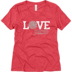 Ladies Relaxed Fit Super Soft Triblend V-Neck Tee