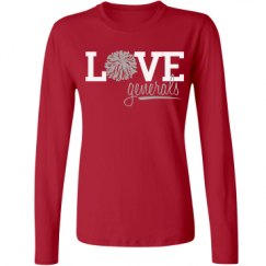 Ladies Relaxed Fit Basic Long Sleeve Tee