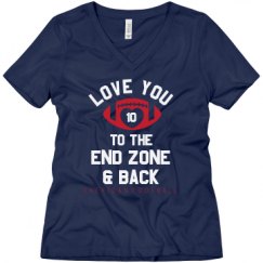 Ladies Relaxed Fit V-Neck Tee