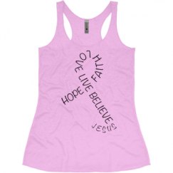 Ladies Slim Fit Super Soft Racerback Triblend Tank