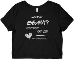 Ladies Slim Fit Crop Top Tee