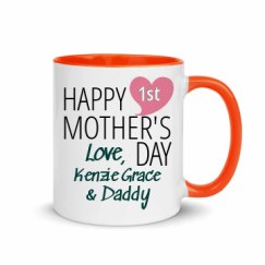 11oz Ceramic Mug with Color Inside