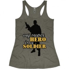 Ladies Slim Fit Super Soft Racerback Triblend Tank