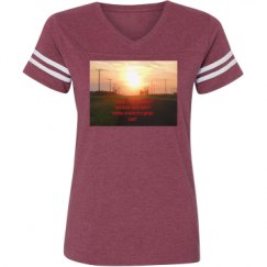 Ladies Relaxed Fit Vintage Sports Tee