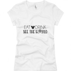 Ladies Slim Fit Basic Promo Jersey Tee