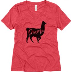 Ladies Relaxed Fit Super Soft Triblend V-Neck Tee