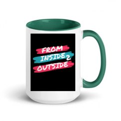 15oz Ceramic Mug with Color Inside