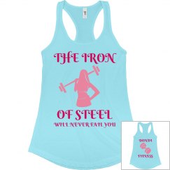 DONDIFITNESS LADIES SLIM FIT RACEBACK TANK TOP