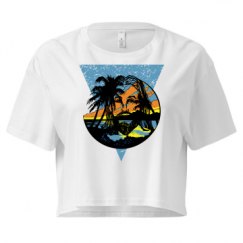 Ladies Festival Cali Crop Top Tee