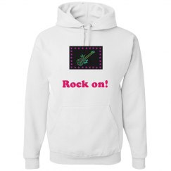Rock on guitar hoodie