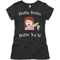 Ladies Slim Fit Super Soft Triblend Tee