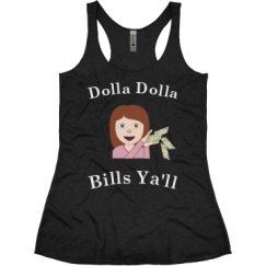 Ladies Slim Fit Super Soft Racerback Triblend Tank