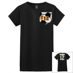 Soccer faux pocket tee