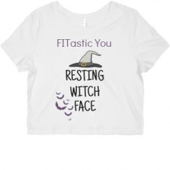 Ladies Slim Fit Crop Top Tee