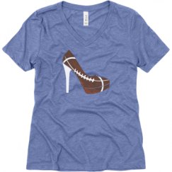 Ladies Relaxed Fit Super Soft Triblend V-Neck Tee