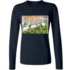 Ladies Relaxed Fit Basic Long Sleeve Tee