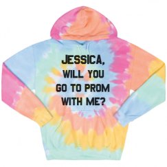 Unisex Tie-Dye Fleece Hoodie