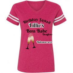 Ladies Relaxed Fit Vintage Sports Tee